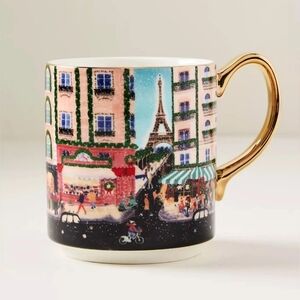 ANTHROPOLOGIE Holiday in the City Mug Paris 2025 Mug Stoneware
